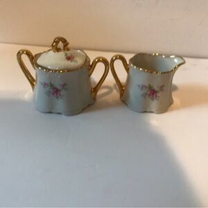 Porcelain Creamer And Covered Sugar Marked St Dominic’s Villa Houston Tx